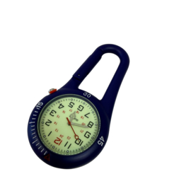 Stoer Medisch horloge Karabijn Haak - Marineblauw