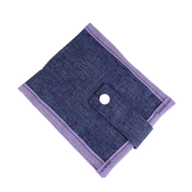 Verpleegkundige -tasje - Organizer SMALL Jeansblauw & lila