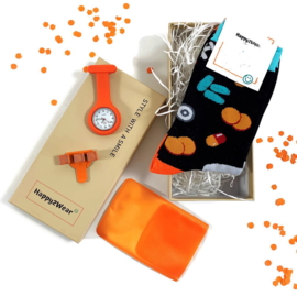 Style with a Smile -  zorgtools in geschenkdoos  - ORANJE