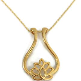 Collier & Ring-houder Goud | Lotus - 925 Zilver