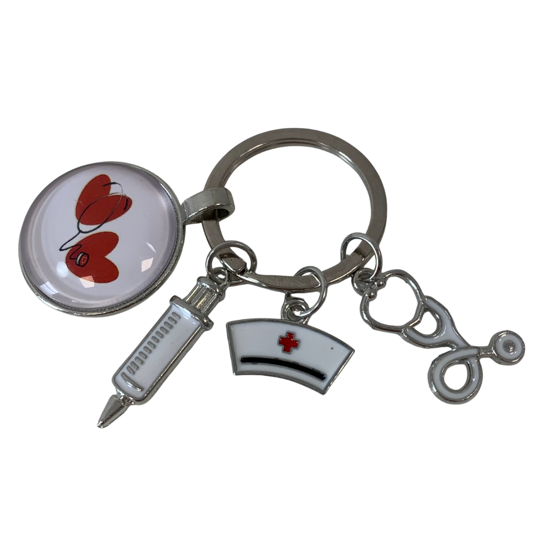 Sleutelhanger bedels zorghart