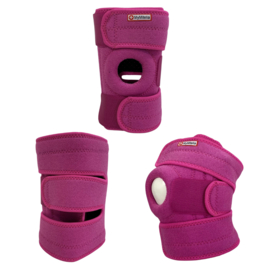 Kniebrace met pelotte en ondersteunende strings