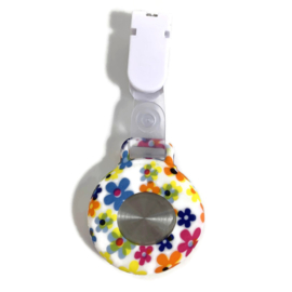 Zorghorloge met clip PU - Seventies Flowers