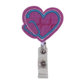 Jojo - zipper Textiel -  Hart voor de zorg PINK