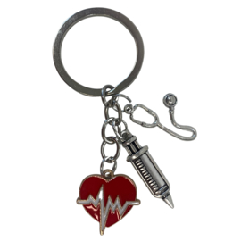 Sleutelhanger zorg-bedels heartbeat