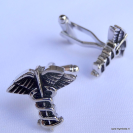 Manchetknopen Arts Zilver & Zwart