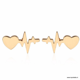 Oorbellen Heart & Heartbeat