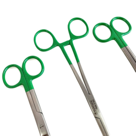 Scharenset glitter handvatten - Groen (kocher - verpleegkundige schaar & verbandschaar)
