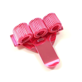 Pennenhouder clip (3 pennen) shiny pink