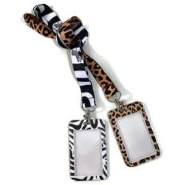 Keycord & pas houder verticaal - Panter