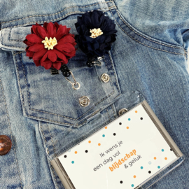 Flower Textiel - Jojo - trekkoord voor badge of sleutel