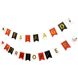 Slinger - vlaggenlijn - Zorgtopper Geslaagd  - LET OP !! zie onderstaande opmerking