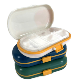 2 in 1 Pillensnijder en Pillendoosje STORAGE Wit