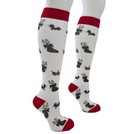 Kerst Compressie kousen - Rendier