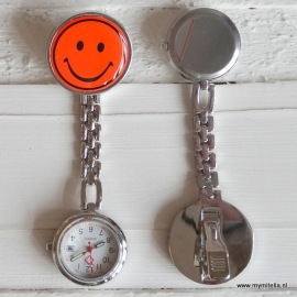 Verpleegstershorloge Metal Smile Oranje