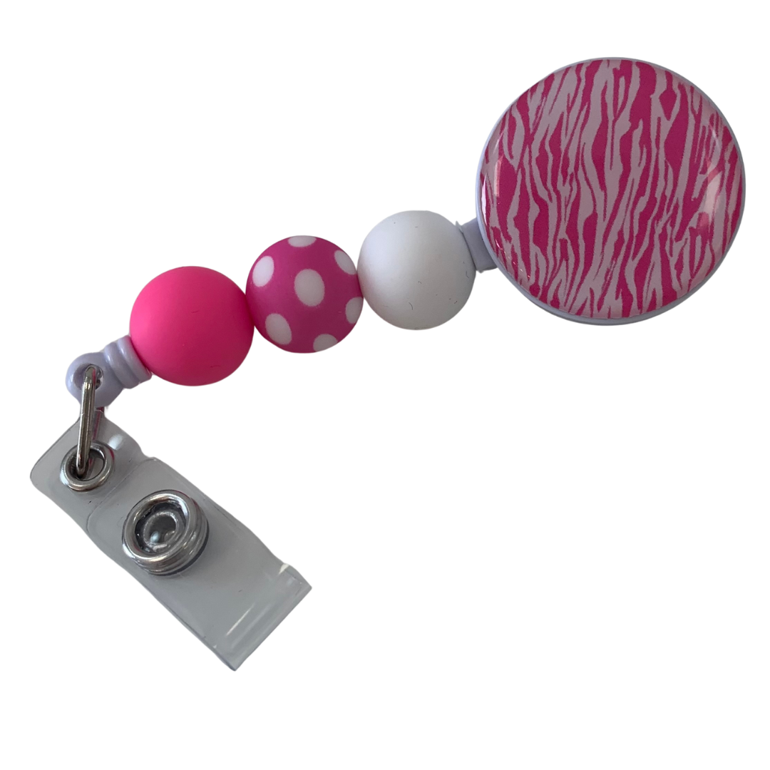 Jojo - zipper Decoballs - Pink Zebra