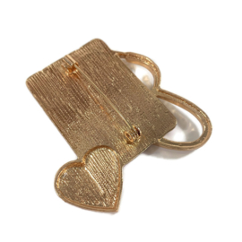 Grote broche klembord - stethoscoop