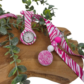 Dierenprint - Zorg tools - PINK ZEBRA