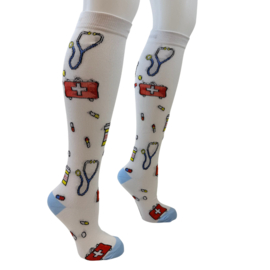 Kniekousen Nurse support - Wit