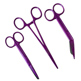 Kocherklem - verpleegkundige schaar & verbandschaar - Metallic Fuchsia