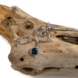 Ketting - Love to Care - turquoise (925 silver)