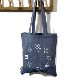 Linnen Tas | Dierzorg & Paraveterinair | Jeansblauw