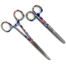 Aanbieding LINKSHANDIGE scharenset | Kocher + Verpleegkundige schaar | Happy Flower