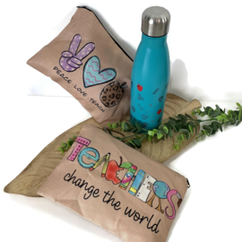 Etui - JUTE  - TEACHERS CHANGE THE WORLD