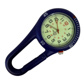 Stoer Medisch horloge Karabijn Haak - Marineblauw