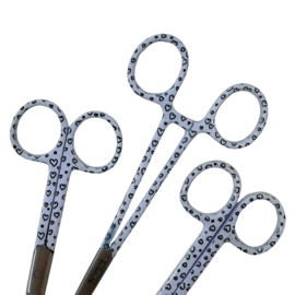 "perfectly imperfect" Scharenset zwart wit hartjes (kocher-zorgschaar-verbandschaar)