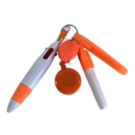 5 IN 1 - Tool & Schrijfsetje - oranje