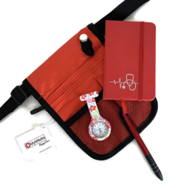 Set Heuptasje - Verzorging en Verpleging - Rood
