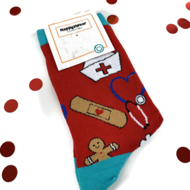 Happy2Wear Kerstsokken  Gingerbread