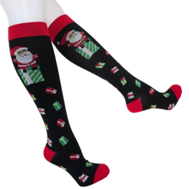 Kerst Compressie kousen - Santa & Presents