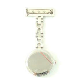 Luxe verpleegstershorloge Station-Klok - ZILVER