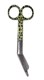 LINKSHANDIGE Verbandschaar print Leopard Geel/Zwart