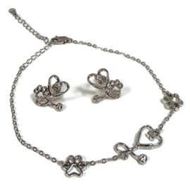 Oorstekers - Dierzorg - Happy Paws (925 silver)
