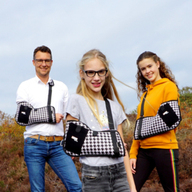 Armsling zwart-wit patroon
