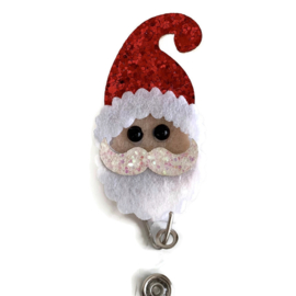 Glitter zipper - jojo Kerst - Kerstman