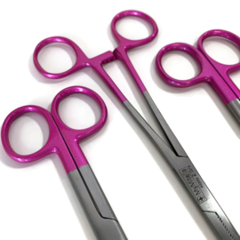 Scharenset Metallic handvatten - PINK (kocher - verpleegkundige schaar & verbandschaar)