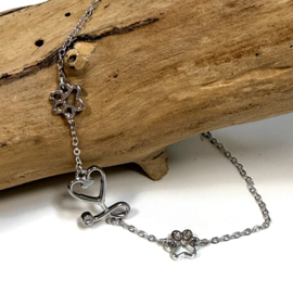 Armband - Dierzorg - Happy Paws (925 silver)