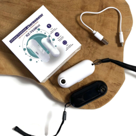 Koortsthermometer voorhoofd - mini - Zwart