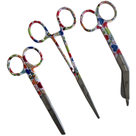 Patchwork Hartjes set scharen zorg (kocher-zorgschaar-verbandschaar)
