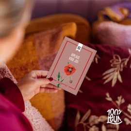 Applaus voor jou – Bloemenzaadjes Klaproos - 100%LEUK