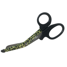 Utility schaar coated Leopard Geel/ Zwart
