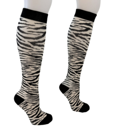 Compressie kousen Zebra