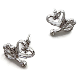 Oorstekers - Dierzorg - Happy Paws (925 silver)