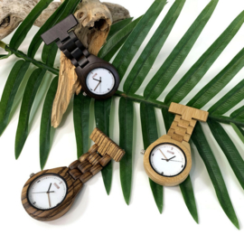 Zorghorloge Hout MyMitella - WOOD Wengé