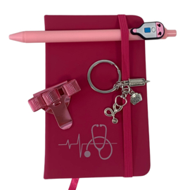 Schrijf & Blijf set voor zorgprofessionals - PINK