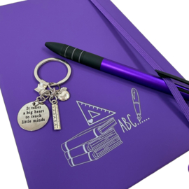 Schrijf & Blijf cadeau voor Meester - Juf - Onderwijs ( Paars)